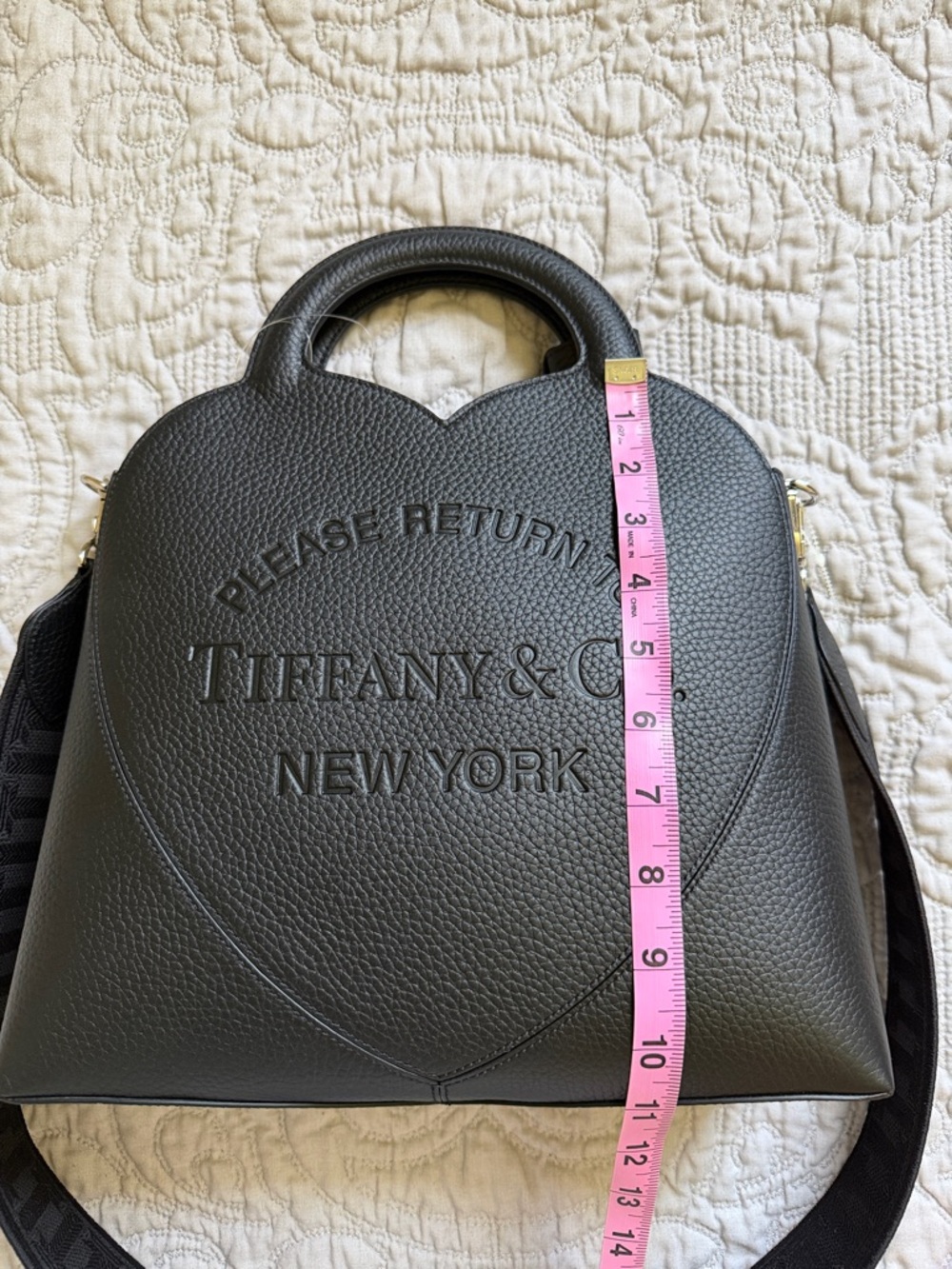 NWT TIFFANY & CO Black Taurillon Leather RTT Return To Tiffany Tote Bag - Picture 4 of 15